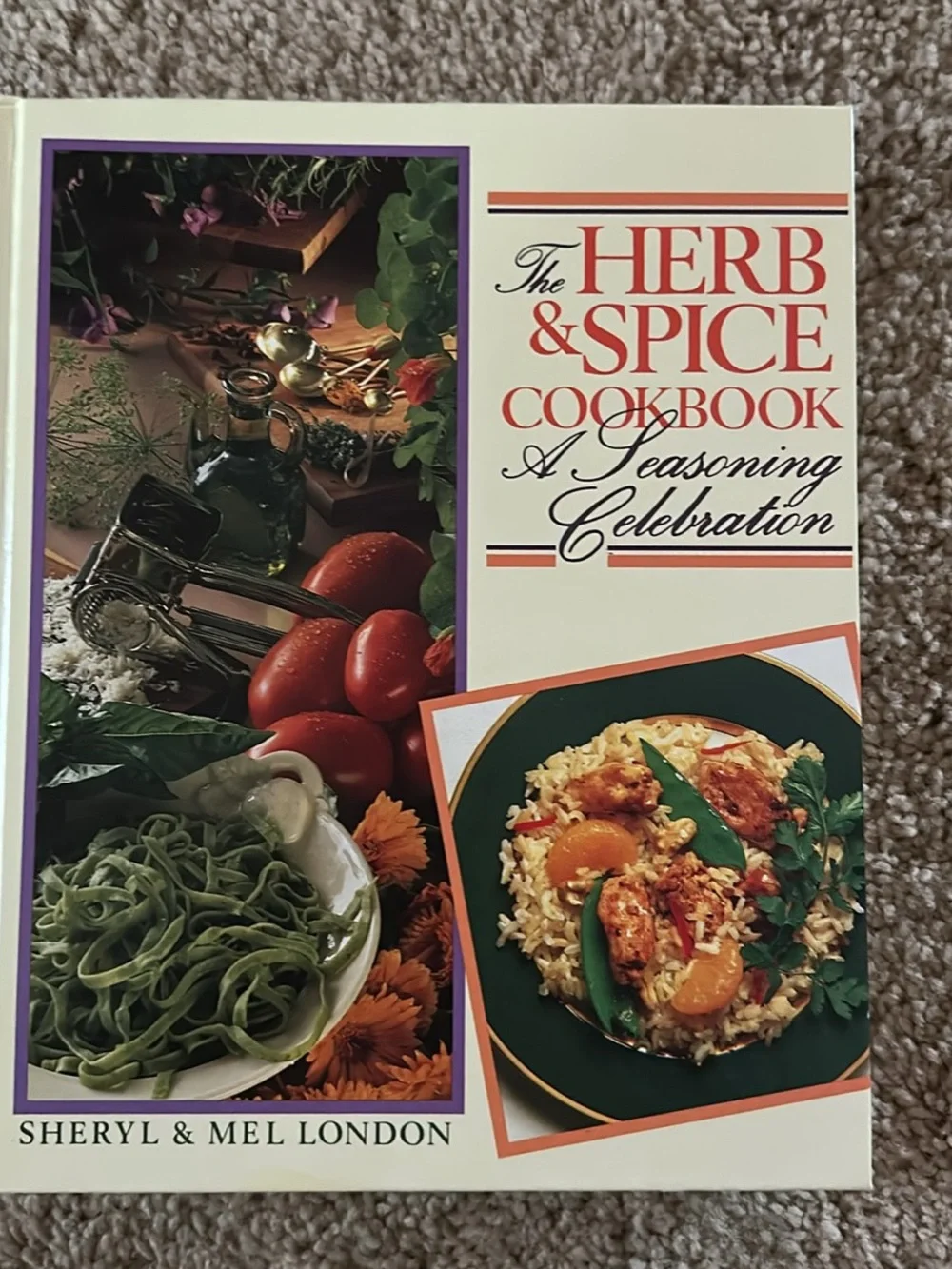 The Herb & Spice Cookbook by — Cream and Green Cover